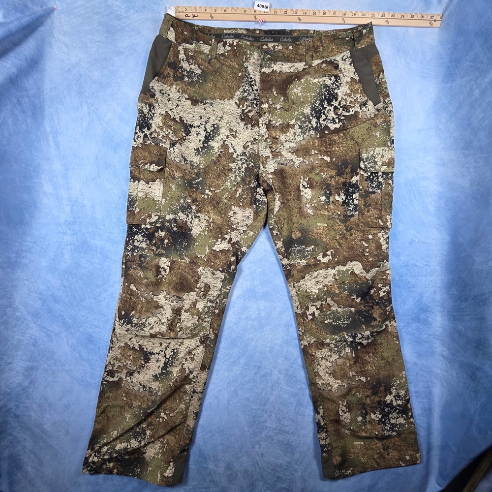 Cabelas Men Strata Camo Hunting Cargo Pants 2XL Tactical Outdoor Trousers